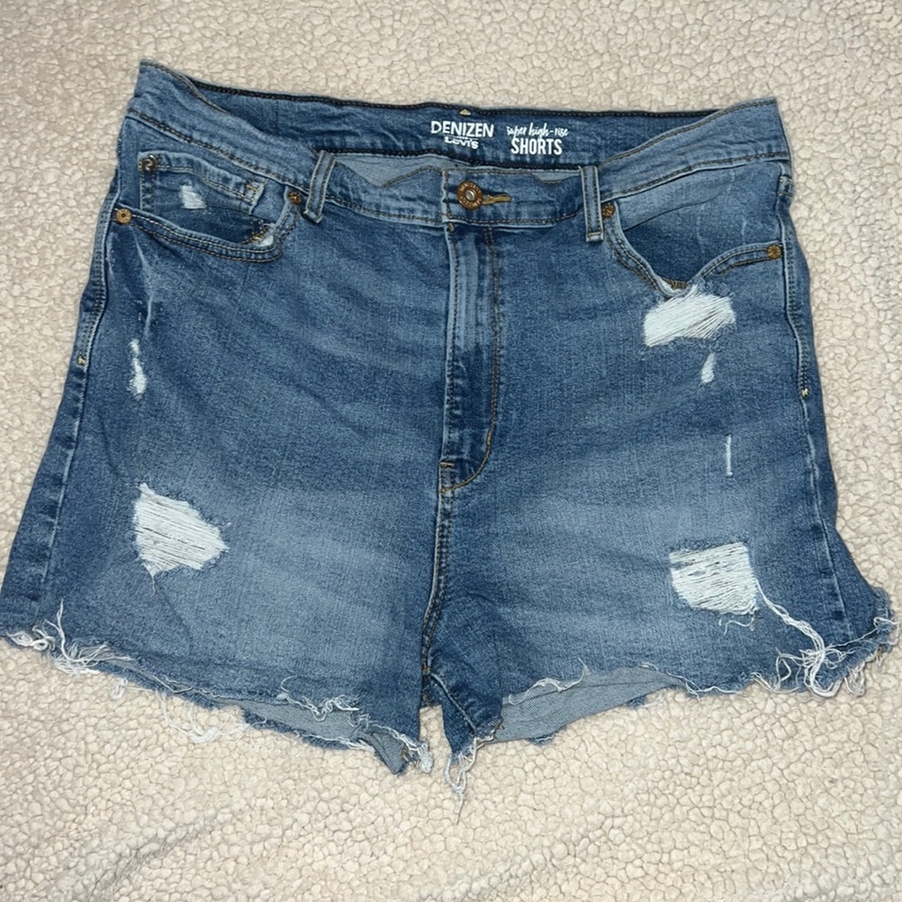 Denim jean shorts